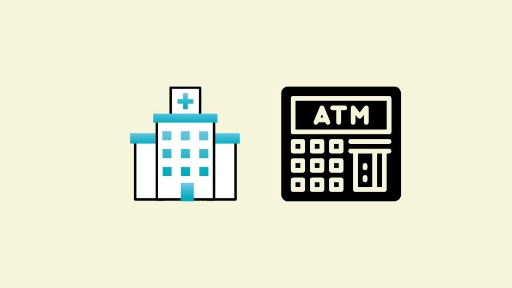 病院とATM