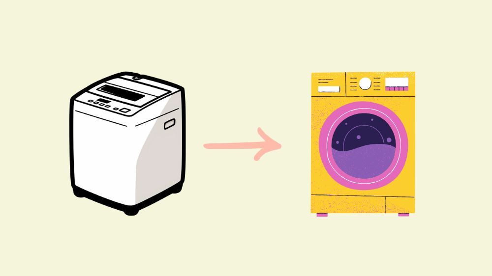 タテ型洗濯機からドラム式洗濯乾燥機へ
